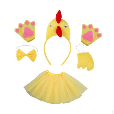 Chicken 3D Animal Costume Accessories for Halloween Cosplay Girls