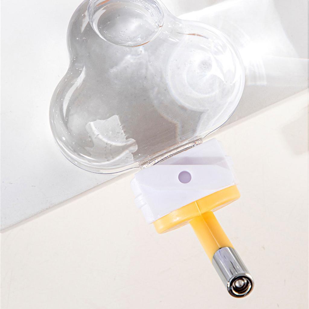 Automatic Water Bottle for Small Pet Cage Mounted Water Drinking Bottle Cloud Shaped Water Dispenser for Rabbits Rodents