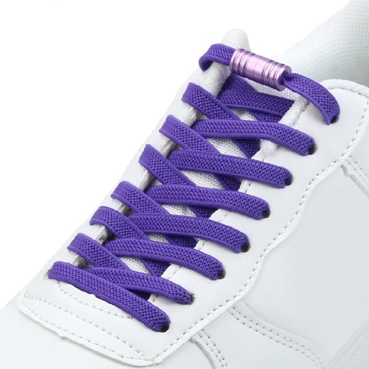Metall-Aglets Elastische Schnürsenkel Strapazierfähig Abriebfest Schuhbänder Einfache Montage Perfekt Für Kinder Erwachsene Senioren