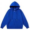 Womens Zip Up Hooded Sweatshirt Loose Fit Solid Color Casual Versatile Multiple Colors American Street Style