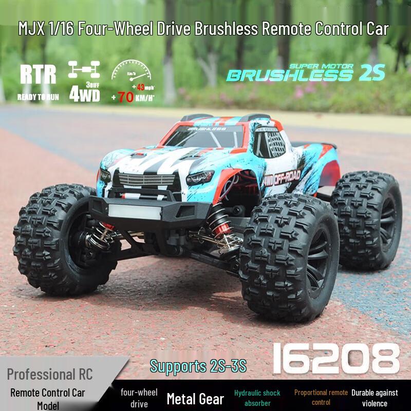 

MJX 1/16 Бесколлекторный Радиоуправляемый Внедорожный Монстр-Трак