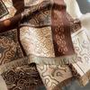Imitation Cashmere Scarf Women's Autumn and Winter New Retro Totem Shawl Thickened Warm Loose Beard Scarf