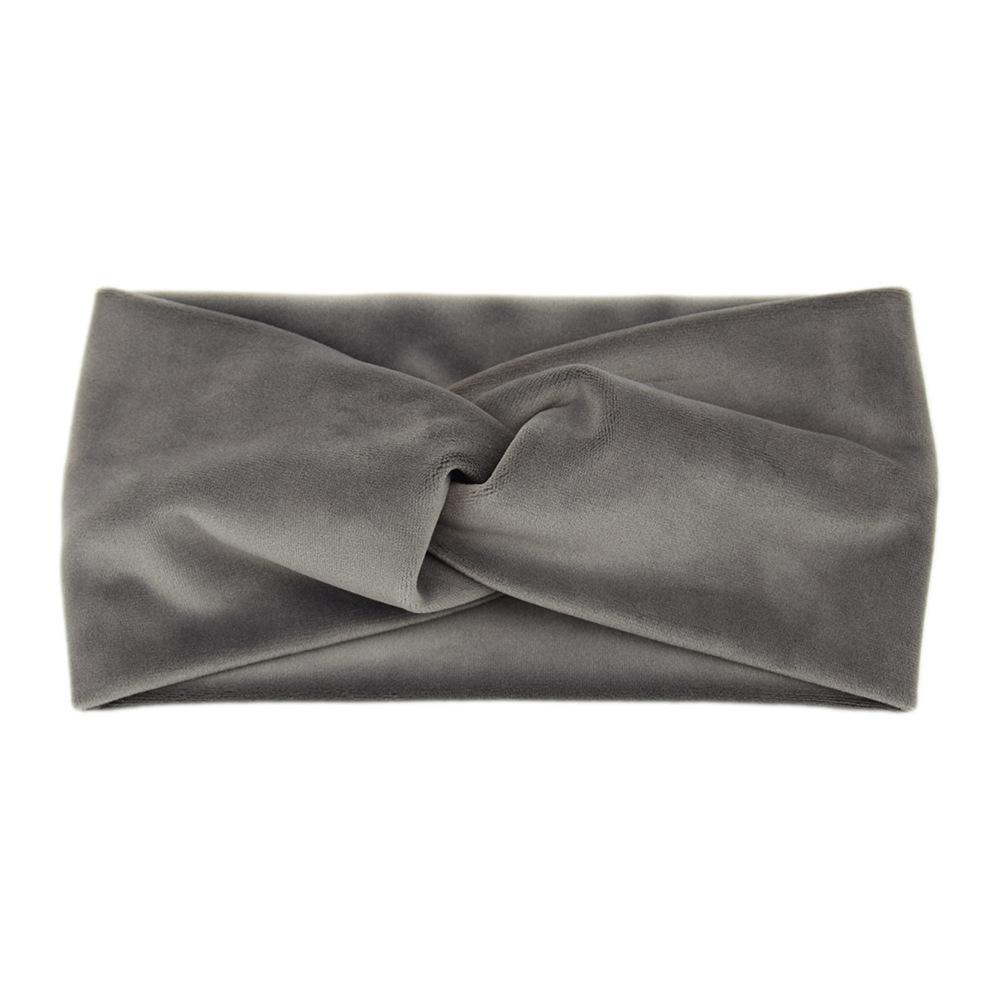 New Winter Simple Cross Headband For Women Handmade Solid Color Elastic Knot Turban Bandage Yoga Hair Accessories