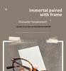 Damen Brille im Koreanischen Stil, Schildpatt-Optik, Oval, Blaulichtfilter - Rahmen für hohe Myopie, Modell 86016
