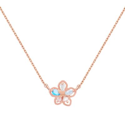 [Handmade/Flower/Pretty/92.5 Silver] A Day More Beautiful Than Flowers 92.5 Silver Necklace