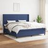 VidaXL Slat Bed Base with Mattress, Upholstered Bed with Headboard, Double Bed, Adult Bedroom Bed, Modern, 3131623