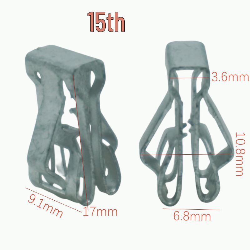 Galvanized Metal Snap Fastener: V-Shaped and U-Shaped Steel and Stainless Steel Clips