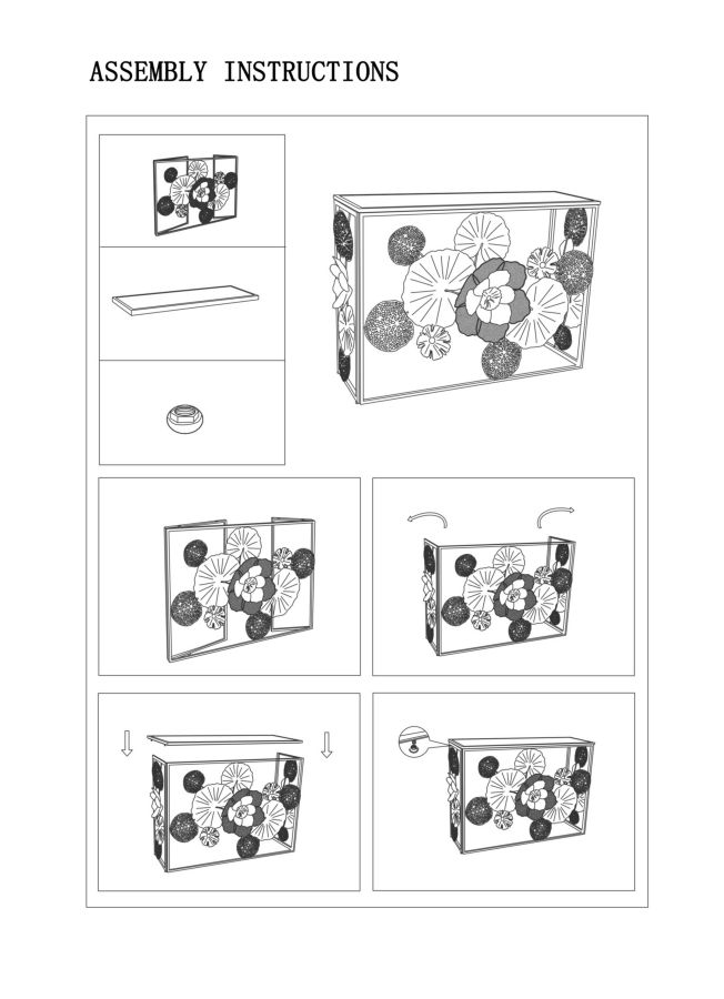 Consolă Glam Redy Cm 114X41,5X80