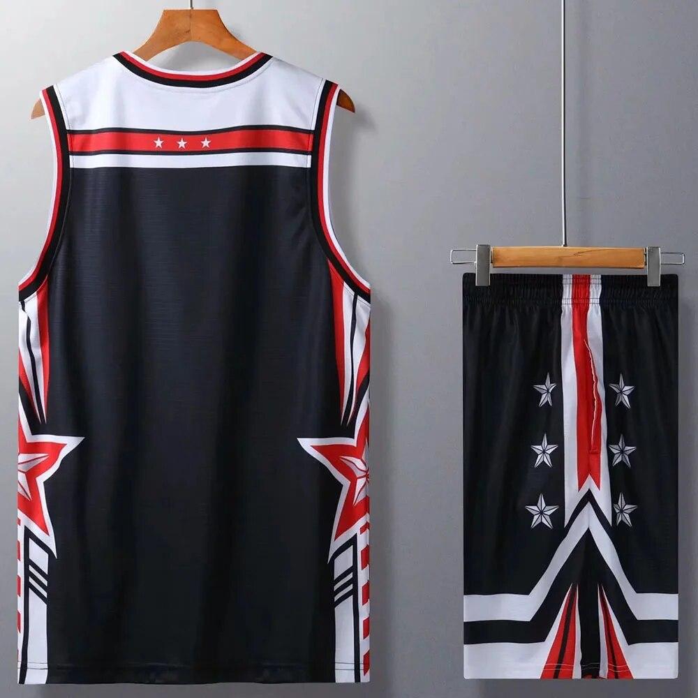 Maglie da Basket da Ragazzo Traspiranti ad Asciugatura Rapida Maglietta Magliette Sportive e Set di Pantaloncini Atletici per Giovani Uomini Donne Maglia da Basket