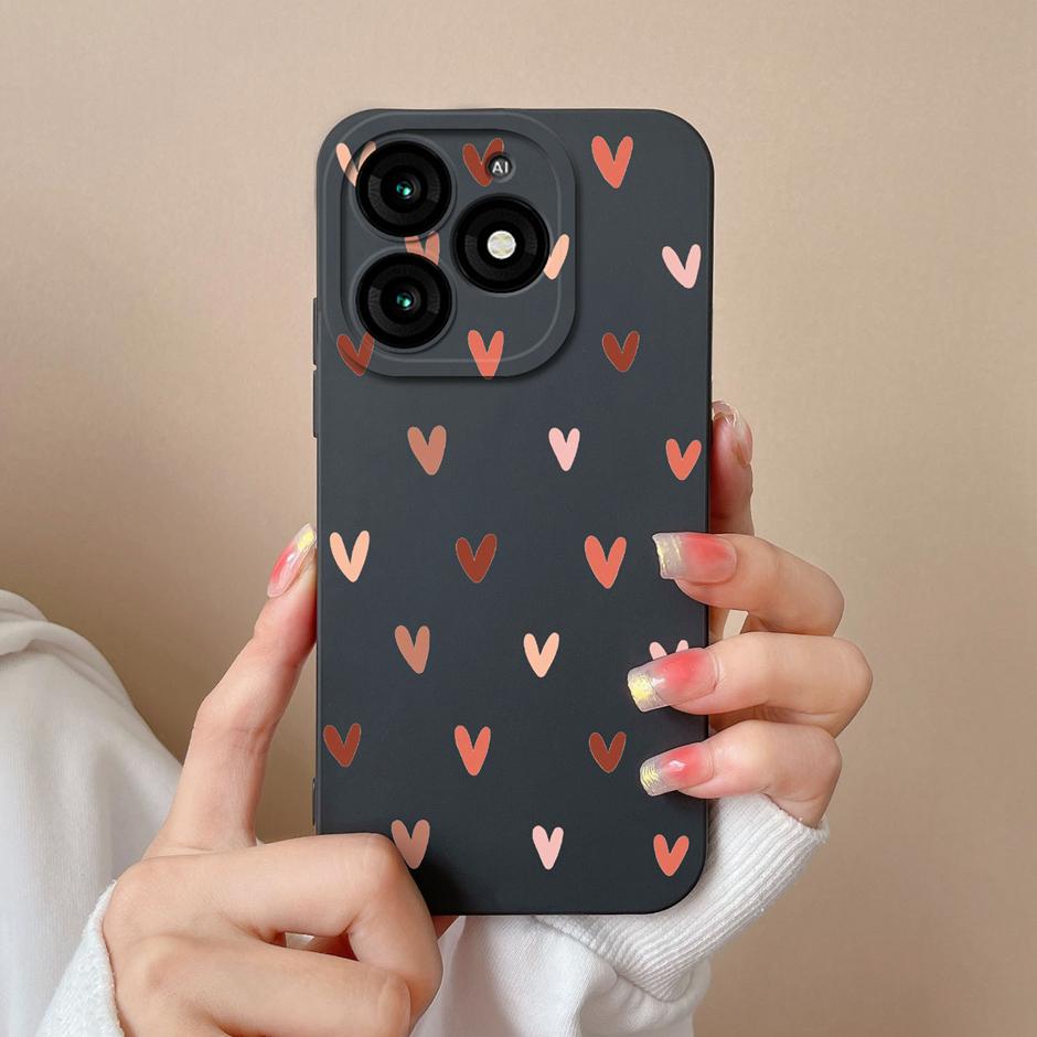 For Tecno Itel A70 Phone Case Cool Girl Cartoons Pattern Liquid Silicone Shell For ItelA70 A 70 High-quality New Design Fundas