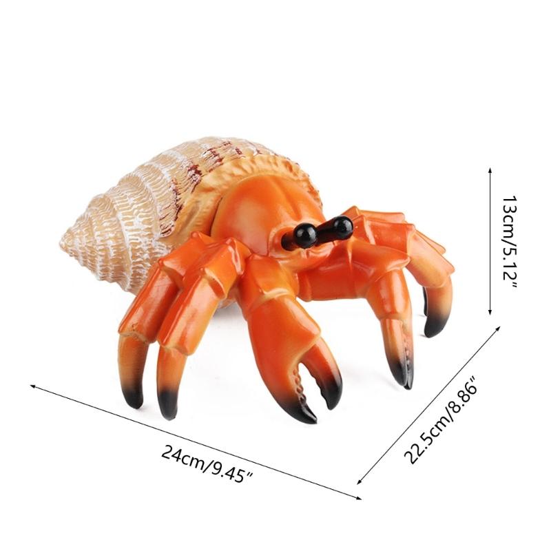 Colorful Sea Creature Sculpture Artificial Lobster Figurine Seafood Figures Toy for Desk Display Sea Creature Sculpture