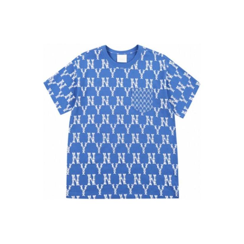 

New MLB Set in Sleeve T Shirt Unisex Royal Blue 31TSM4131-50U XL