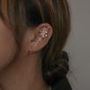 Runtadoo Party Cubic Flower Women's Earrings Dress Up Hook