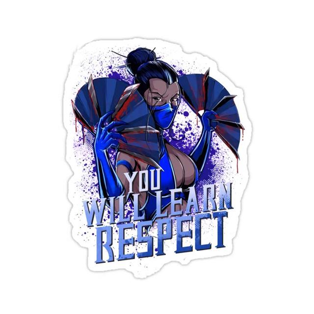 J549# Scorpion Spear Mortal Kombat Kitana Sticker On The Car Vinyl Decal Waterproof Decoration Car Stickers