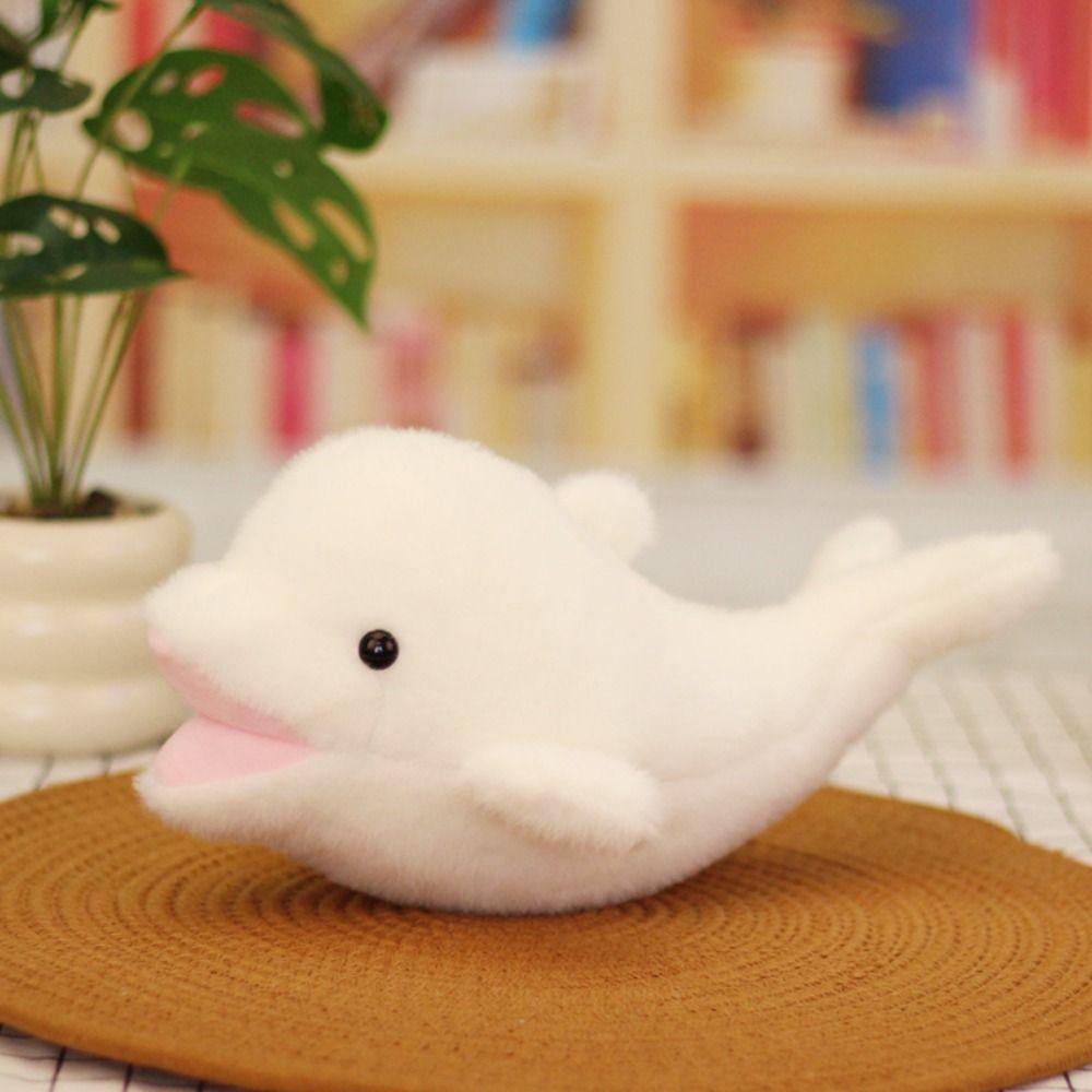 PP Cotton Simulation Dolphin Plush Toy Fluffy Plush Stuffed Whale Toys Kids Gifts