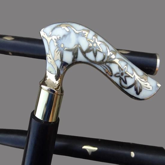 93.98 Cm Victorian-Style Walking Stick Brass Handle Wooden Cane Designer Accessory Best Gift for Unisex