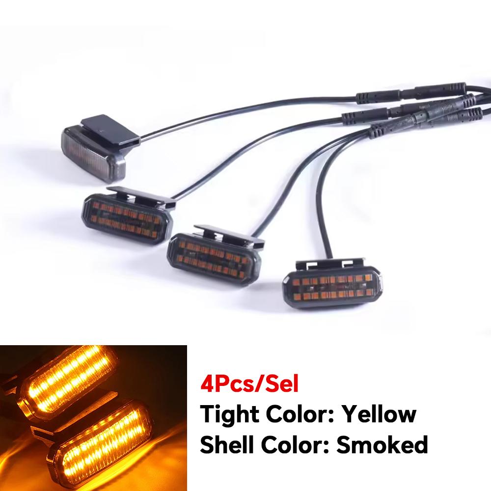 18LED Front Grille Light Universal model Car Daytime Running Light Wheel Eyebrow Lamp For Pickup Offroad 12V 4PCS