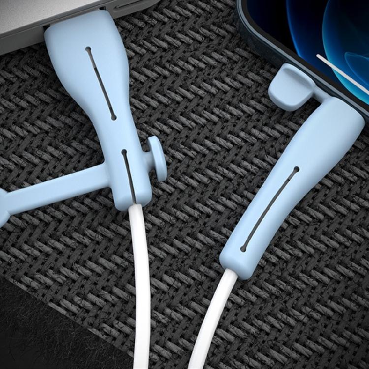 Data Cable Protectors Silicone Cord Saver Cable Winder Protective Cover Charging Cable Wire Protectors Sleeve