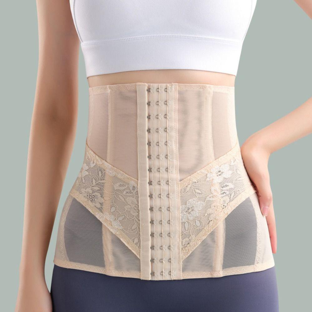 Mesh Flower Tummy Control Shapewear Seamless Girdle Body Shaper Fashion Lace Corset Belt  Summer