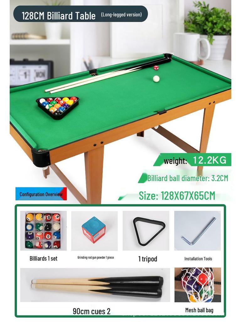 Children's Mini Wooden Billiards Table: Multifunctional Game Table with Legs
