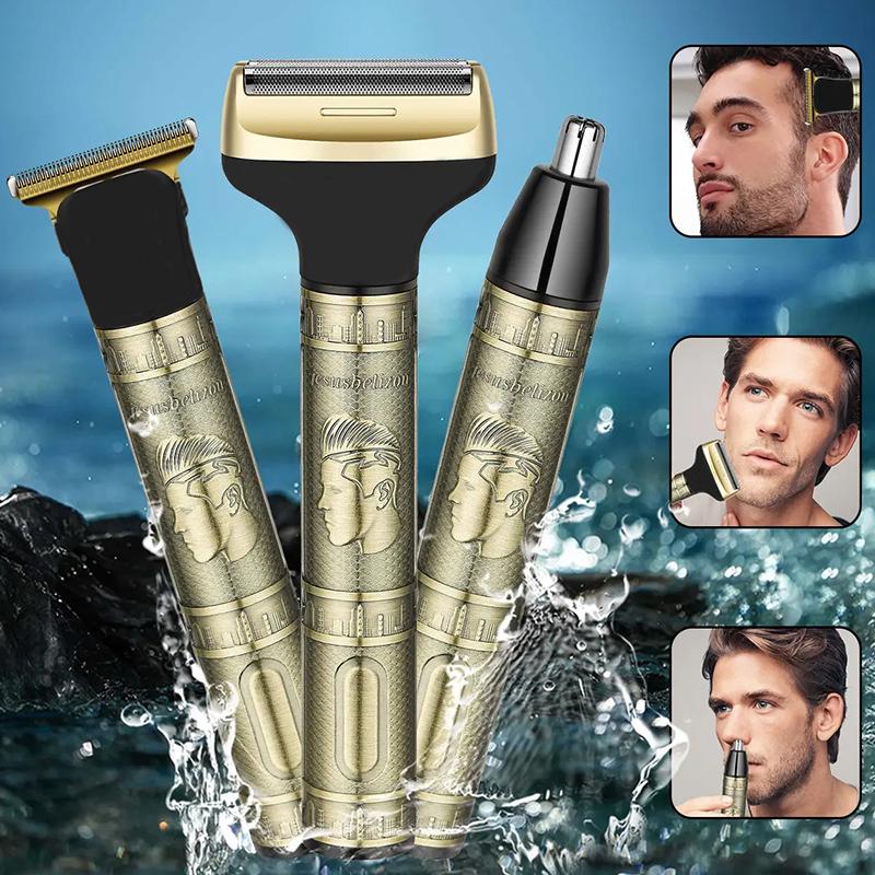 Professional Hair Trimmer Cordless Rechargeable Edgers Clippers Electric Beard Trimmer Zero Gapped T-Blade Trimmer