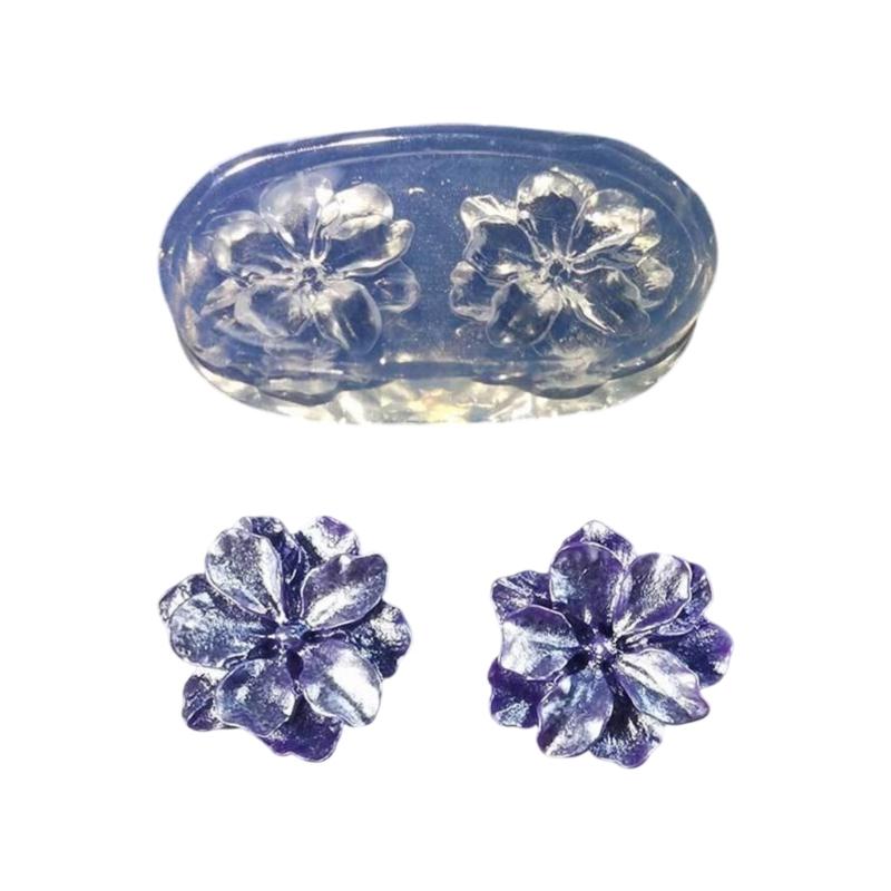 Reusable Small Flower Shaped Silicone Mold Reusable Crafting Moulds Suitable for Handmade Jewelry and Desktop Displays