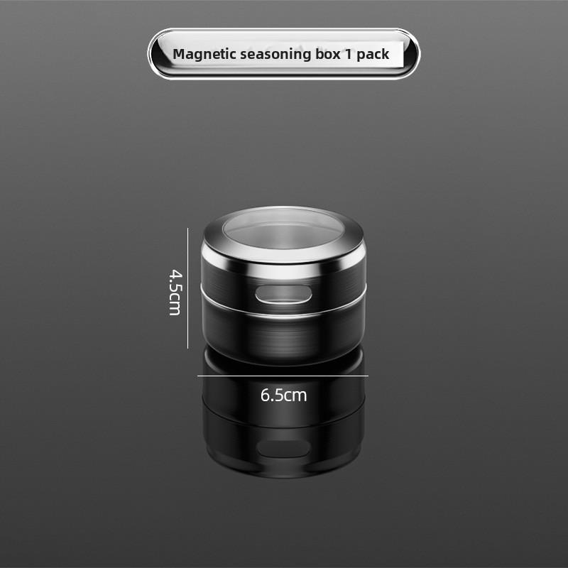 Magnetic Spice Jar Set Stainless Steel Spice Tins Spice Storage Container Pepper Seasoning Sprays Tools