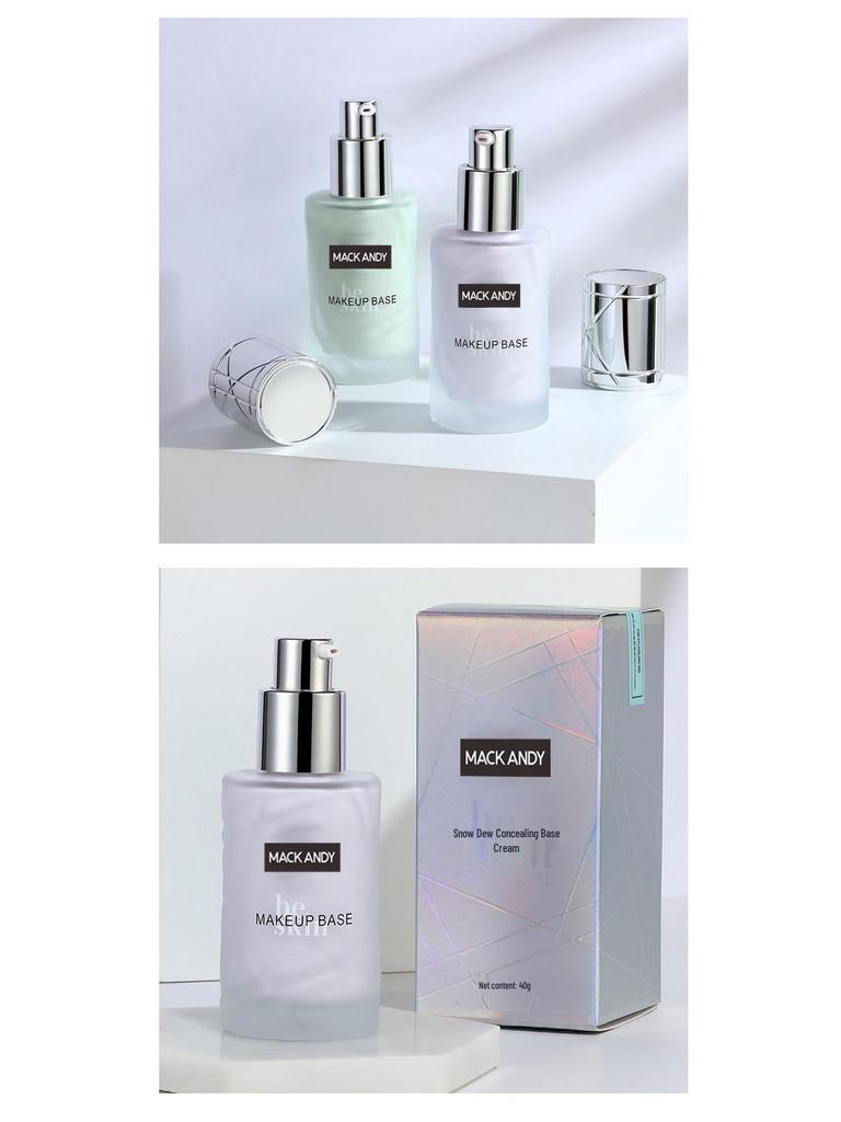 Mark Andy Snow Dew Primer: Hydrating Makeup Base, Pore Concealer, Brightening Moisturizer