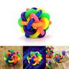 Colorful Rubber Ball Pet Cat Toy With Small Bell For Interactive Exercise Fun