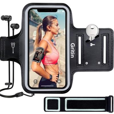Sport Armband, Universal Running Armband for iPhone 12/12 Pro/Se 2020/11/11 Pro/XR/X/8/7/6 Plus Up To 6.1" Adjustable Strap