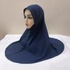 H124 Erwachsene hochwertige große Größe muslimischer Hijab-Schal mit Kinnteil islamische Kopftuch-Hüte Armia zum Überziehen Kopftuch Turbanmützen