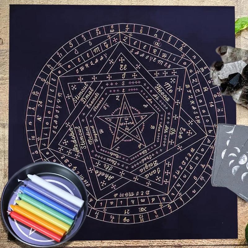 Metaphysical Game Mat Pendulum Divinations Altar Tablecloth Board Game Card Pad