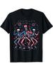 Patriotic 4th of JulyDancing Skeletons with American Flags Stars Design100 Cotton Oneck Short Mens Tshirt