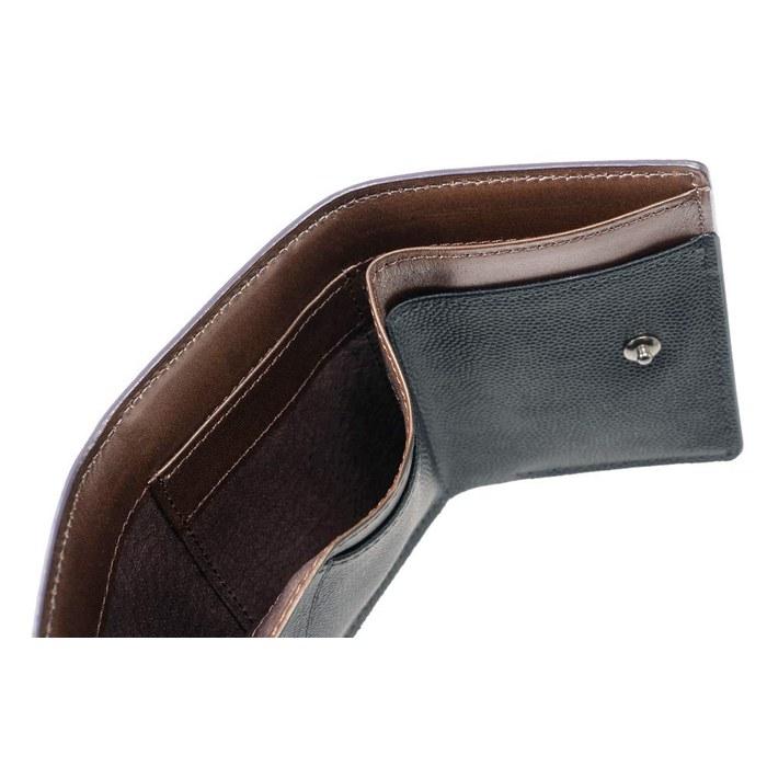 [Kipris] Perlarena Trifold Wallet Mini Wallet Compact Leather Navy X Chocolate 8422 7.5 X 10.0 X 2.0 Cm