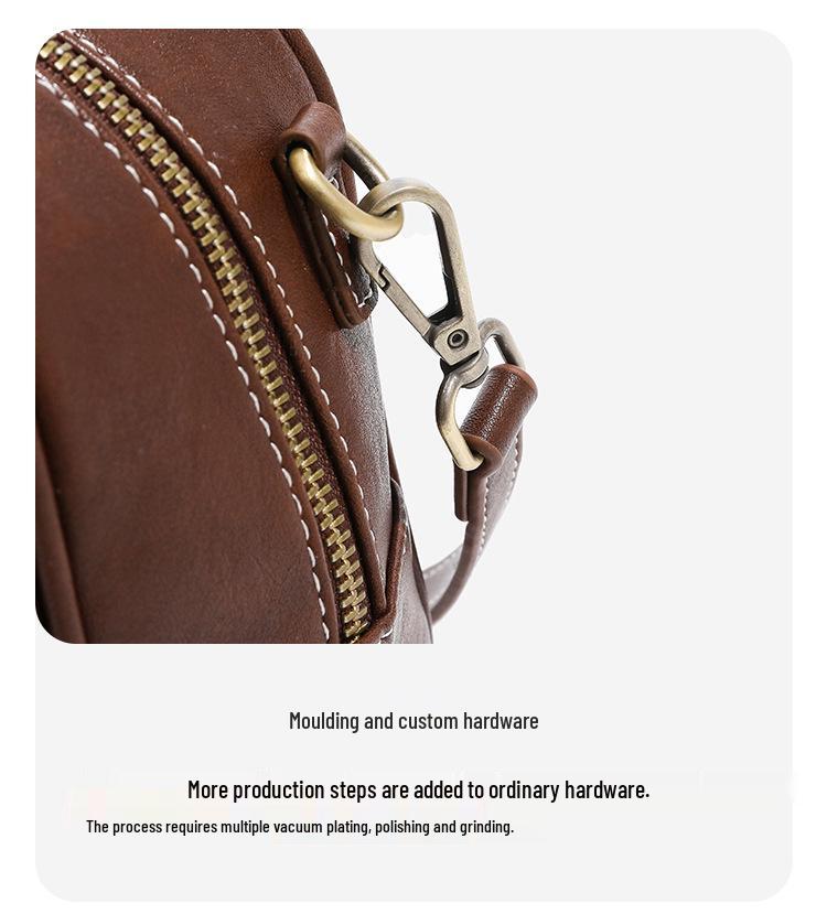 2025 Spring Retro Portable Commuter Bowling Bag - Large Capacity, High-End, Crossbody & One Shoulder Design