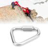 Triangular Quick Link Stainless Steel Triangular Quick Screw Lock Carabiner for Mountaineering