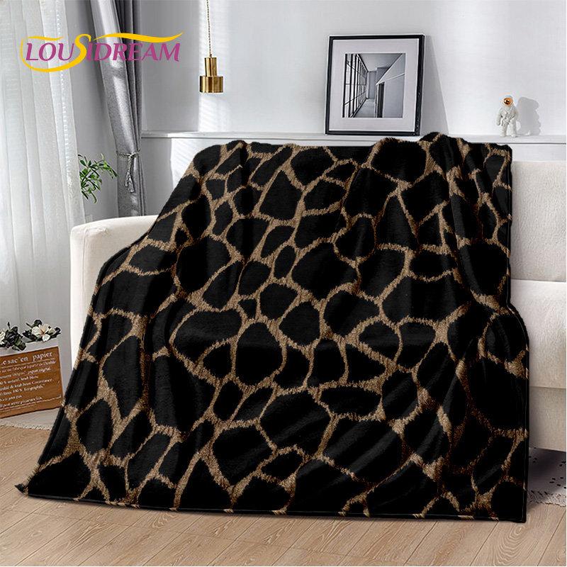 3D-Wild-Leopardenmuster-Serie, weiche Plüschdecke, Flanelldecke, Überwurf, Decke für Wohnzimmer, Schlafzimmer, Bett, Sofa, Picknick-Abdeckung, Kinder