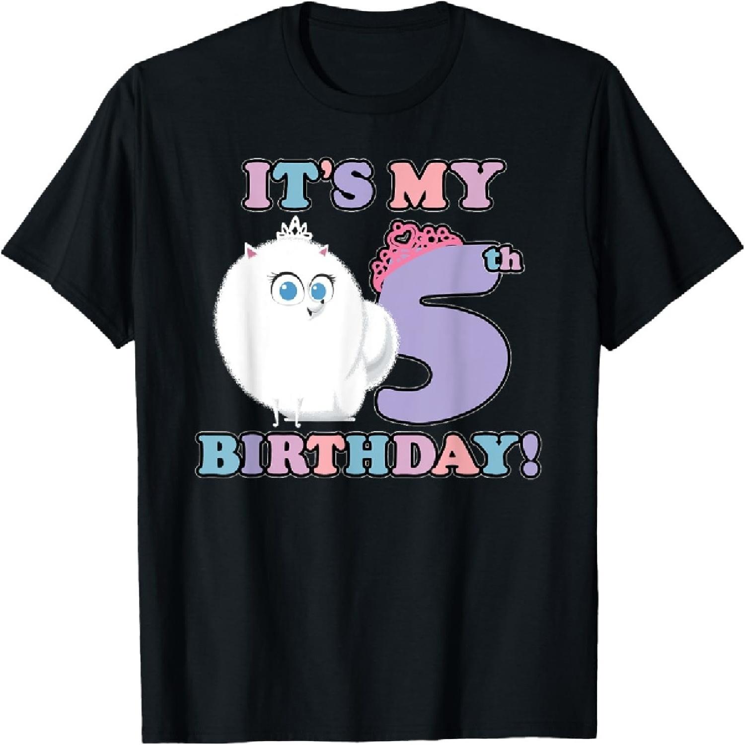 The Secret Life of Pets 2 My 5th Birthday T-Shirt S