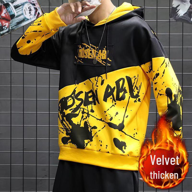 Men's Spring/Autumn Gradient Hip-Hop Hoodie - Trendy, Cool Style Top