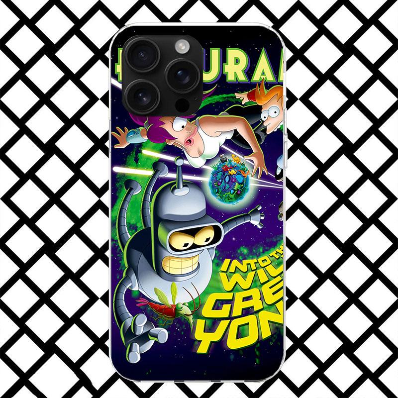Cartoon F-Futuramas Phone Case for iPhone 17 Air 16 16E 15 14 Plus 13 Mini 12 11 Pro Max 7 8 + SE 2020 Soft Cover Fundas 17 Air