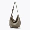 Bag 2025 New First-layer Cowhide Dumpling Bag Fashionable Large-capacity Tote Bag Versatile Soft Leather Shoulder Messenger Bag