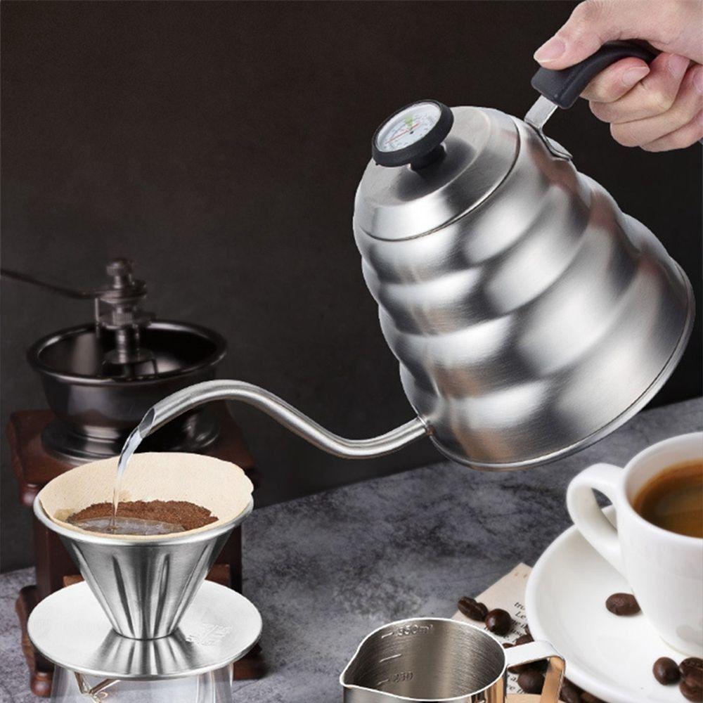 304 Stainless Steel Gooseneck Kettle Long Narrow Spout Drip Coffee Kettle  Tea Brewing