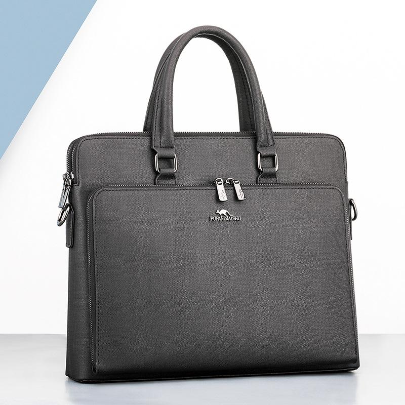 

TS JYL laptop bag,Factory New Men Shoulder Crossbody Handbag Business Casual Horizontal Briefcase OneSize чёрный