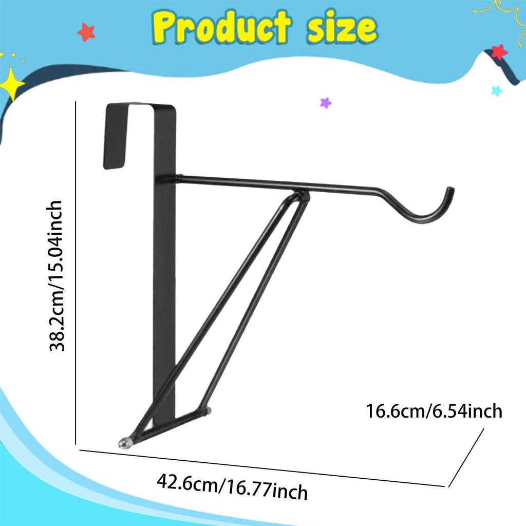 Horse Saddle Rack Stand, Foldable Saddle Hanger, Horse Blanket Hanging Rack for English Western Type Saddles, Flower Pot, Black