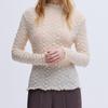 PleaTs Me Square Embossed Frill T shirT ppTss126006