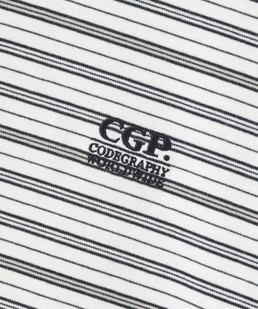 CGP Multi-Stripe Short Sleeve T-Shirt - Ivory