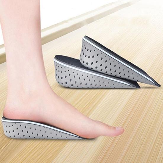 1 paar Unisex 2,3–4,3 cm mäluvahust kõrgust suurendavad pooljalatsi sisetallad