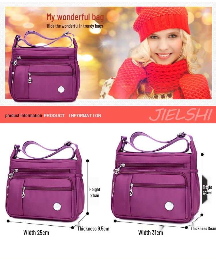 2023 Damen Wasserdichte Umhängetasche - Nylon und Canvas, Japanischer & Koreanischer Stil