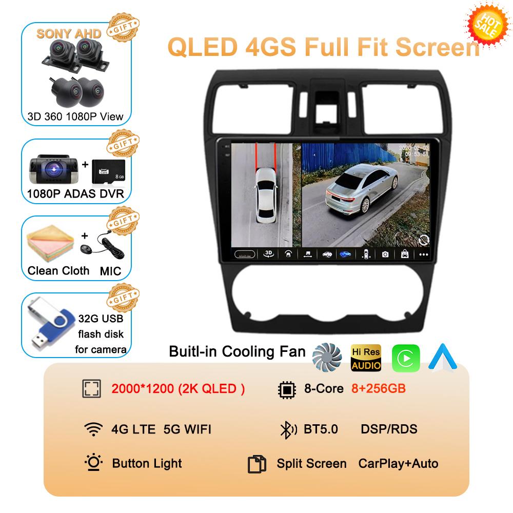 Android 14 Car Stereo Radio For Subaru Forester 4 SJ XV 2012-2015 4G Multimedia Video Player Navigation GPS Carplay 360 Camera