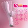 Vibrator for Electric Massager Rotor Types of Vibration Squirting Explosion 2 Points Simultaneous Clitoral Whole Body Medium Orgasm USB for G Adult